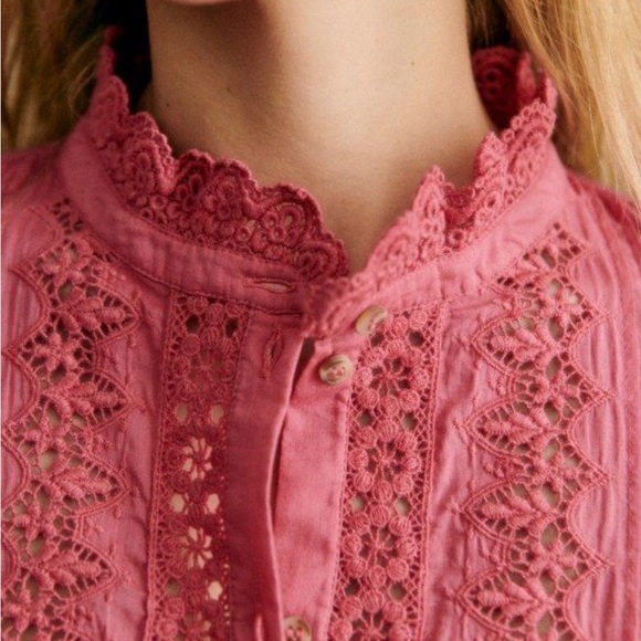 Sezane Rym Shirt Size 38 - Picture 3 of 6